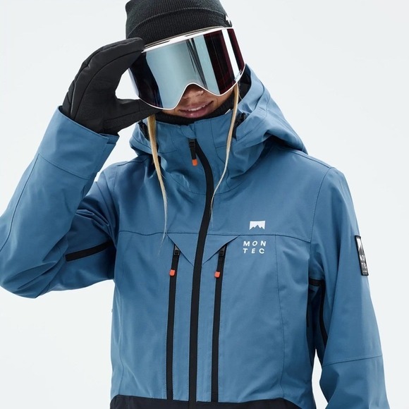 MONTEC Moss Women's Ski Jacket Blue Steel/Black NWT Size XXS - Picture 2 of 7